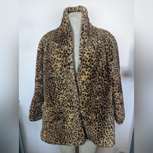 Vintage Marco Collection  leopard swing coat tagged S fits L - Picture 7 of 12